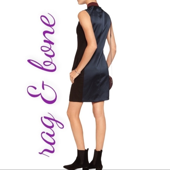 RAG & BONE Prospect Mixed Media Mini Sheath Dress, Size 2 - Picture 7 of 13
